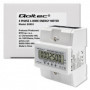Qoltec Three-phase electronic meter | DIN rail energy consumption meter | 400V | 100A | LCD | 4P