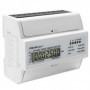Qoltec Three-phase Bidirectional Electronic Meter | DIN Rail Energy Meter | 400V | 100A | LCD | 4P