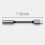 Qoltec Adapter USB-C | Jack 3.5mm | 10cm | Aluminium
