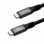 Qoltec USB4 Ultra-Fast Gen3 Cable | USB-C PD 240W | Thunderbolt 3/4 | 4K | 40Gb/s | 1m | Black