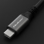 Qoltec USB4 Ultra-Fast Gen3 Cable | USB-C PD 240W | Thunderbolt 3/4 | 4K | 40Gb/s | 1m | Black