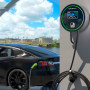 Qoltec EV Charging Station 2-in-1 Type2 | 22kW | Wi-fi| LCD | RFID | 3 phases | Wallbox | 5m