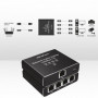 Qoltec Splitter Ethernet mini SWITCH 1x4 RJ45 | 1000Mb/s | USB-C | Aluminium