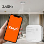 Qoltec Certified wireless smoke detector with battery | Tuya | Wi-fi |  sensor service life 10 years | alarm 85dB | LED