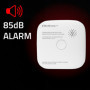 Qoltec Certified wireless smoke detector with battery | Tuya | Wi-fi |  sensor service life 10 years | alarm 85dB | LED