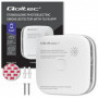 Qoltec Certified wireless smoke detector with battery | Tuya | Wi-fi |  sensor service life 10 years | alarm 85dB | LED
