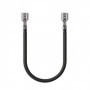 Qoltec Battery cable, female FASTON connector 250 | 20 cm | Black