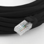 Qoltec UTP Patchcord Cable | CAT6 | High speed 1Gb/s | LAN | 100m | Black