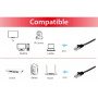 Equip 607690 cavo di rete Nero 1 m Cat6a U FTP (STP)