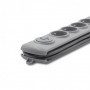 Qoltec Surge protector | 5 sockets | 1.8m | Grey