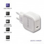 Qoltec charger | 20W | 5-12V | 1.67-3A | USB type C | PD | White