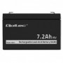 Qoltec AGM battery | 6V | 7.2 Ah | Maintenance-free | Efficient| LongLife | for toys, vehicles