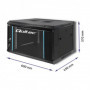 Qoltec RACK Cabinet 19" | 6U | 600 x 370 x 450 | Tempered doors | Hanging | Steel case | Lock | Black