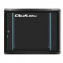 Qoltec RACK Cabinet 19" | 9U | 600 x 500 x 600 | Tempered doors | Hanging | Steel case | Lock | Black