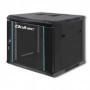 Qoltec RACK Cabinet 19" | 9U | 600 x 500 x 600 | Tempered doors | Hanging | Steel case | Lock | Black