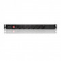 Qoltec Power strip for RACK 1U | 16A | PDU | 6xSCHUKO | 2m
