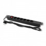 Qoltec Power strip for RACK 1U | 16A | PDU | 6xSCHUKO | 2m