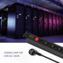 Qoltec Power strip for RACK 1U | 16A | PDU | 8xSCHUKO | 2m