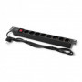 Qoltec Power strip for RACK 1U | 16A | PDU | 8xSCHUKO | 2m