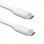 Qoltec USB cable 3.1 type C male | USB 3.1 type C male | 1m | White