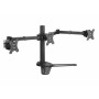 Equip Supporto da tavolo articolato per tre monitor da 17” a 27”