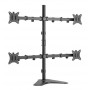 Equip Supporto da tavolo per monitor quadruplo articolato da 17” a 32”