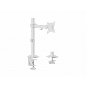 Equip Staffa di montaggio articolata per monitor da tavolo da 17“-32”, bianco