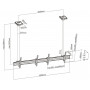 Equip Montaggio a soffitto con doppio schermo da 45” a 55”