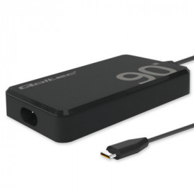 Qoltec 90W GaN Super Fast SLIM power charger | PD | 5-20V | 4.5A | USB-C 3.1 | Laptop | MacBook | Smartphone | + cable