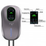 Qoltec EV Charging Station 2-in-1 Type2 | 22kW | LCD | 2 EV cards | 3 phases | Wallbox | 5m