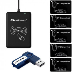 Qoltec EV Hotel System | EV Card Programmer + Software + 5 EV Cards