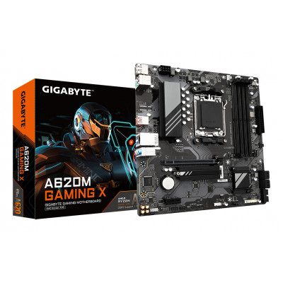 GIGABYTE A620M GAMING X Scheda Madre - Supporta CPU AMD Ryzen 8000, 8+2+1 Fasi VRM Digitale, fino a 8000MHz DDR5 (OC), 1xPCIe