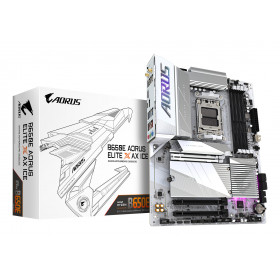 GIGABYTE B650E AORUS ELITE X AX ICE Scheda madre - AMD Ryzen serie 9000, VRM a 12+2+2 fasi, fino a 8000 MHz DDR5 (OC), 1xPCIe