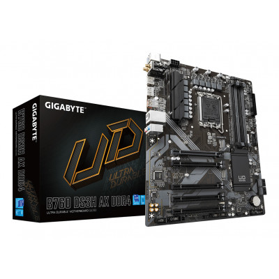 GIGABYTE B760 DS3H AX DDR4 Scheda Madre - Supporta processori Intel Core 14ª generazione, VRM digitale a 8+2+1 fasi, fino a