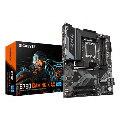 GIGABYTE B760 GAMING X AX Scheda Madre - Supporta processori Intel Core 14ª generazione, VRM digitale a 8+1+1 fasi, fino a
