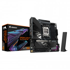 GIGABYTE B850M AORUS ELITE WIFI6E Scheda madre - CPU AMD Ryzen serie 9000, VRM digitale a 12+2+2 fasi, fino a 8200 MHz DDR5
