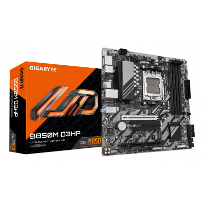 GIGABYTE B850M D3HP Scheda Madre - Processori AMD Ryzen Serie 9000, 5+2+2 fasi VRM digitali, fino a 8200MHz DDR5 (OC), 1xPCIe