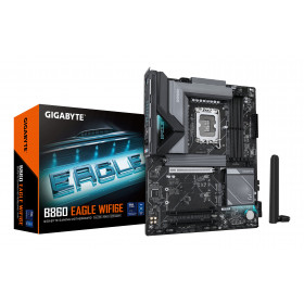 GIGABYTE B860 EAGLE WIFI6E Scheda madre - CPU Intel Core Ultra, VRM a 12+1+2+1 fasi, fino a 9066MHz DDR5, 1xPCIe 5.0 + 2xPCIe