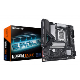 GIGABYTE B860M EAGLE Scheda madre - CPU Intel Core Ultra, VRM a 6+1+2+1 fasi, fino a 9066MHz DDR5, 1xPCIe 5.0 + 1xPCIe 4.0 M.2,