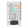GIGABYTE C201 PANORAMIC ICE Case per PC – Mid Tower, m-ATX, supporto radiatore da 360 mm, 3 ventole preinstallate, USB 3.0,