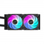 GIGABYTE AORUS WATERFORCE X II 240 Raffreddamento a liquido per CPU AIO - 2x ventole ARGB da 120 mm, LCD a colori, DAISY-CHAIN,