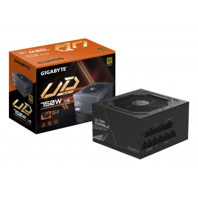 GIGABYTE UD750GM PG5 V2 Alimentatore – PCIe Gen 5.1, 80 PLUS Gold, Design completamente modulare, Ventola da 120 mm,