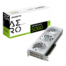 GIGABYTE GeForce RTX 5060 AERO OC 8G Scheda Grafica - 8GB GDDR7, 128bit, PCI-E 5.0, 2595 MHz Frequenza core, 3 x DisplayPort, 1