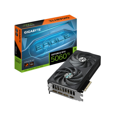GIGABYTE GeForce RTX 5060 Ti EAGLE OC 16G Scheda Grafica – 16 GB GDDR7, 128 bit, PCI-E 5.0, 2617 MHz Frequenza del core, 3 x
