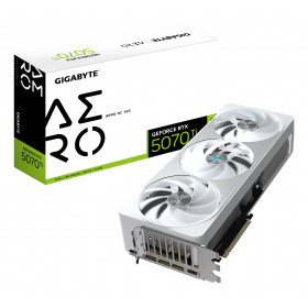 GIGABYTE GeForce RTX 5070 Ti AERO OC 16G Scheda Grafica - 16GB GDDR7, 256 bit, PCI-E 5.0, 2588 MHz Core Clock, 3 x DP 2.1a, 1 x