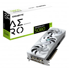 GIGABYTE GeForce RTX 5080 AERO OC SFF 16G Scheda Grafica - 16GB GDDR7, 256 bit, PCI-E 5.0, 2730MHz Core Clock, 3 x DisplayPort,