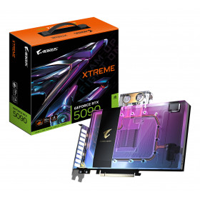 GIGABYTE AORUS GeForce RTX 5090 XTREME WATERFORCE WB 32G Scheda Grafica - 32 GB GDDR7, 512 bit, PCI-E 5.0, 2655 MHz Frequenza