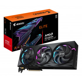 GIGABYTE AORUS Radeon RX 9070 XT ELITE 16G Scheda Grafica - 16 GB GDDR6, 256 bit, PCI-E 5.0, 3100 MHz Frequenza Base, 2 x