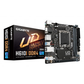 GIGABYTE H610I DDR4 Scheda madre - Supporta processori Intel Core 14th CPUs, 4+1+1 Hybrid Digital VRM, up to 3200MHz DDR4,