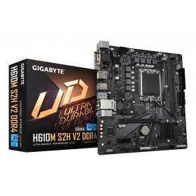 GIGABYTE H610M S2H V2 DDR4 Scheda madre - Supporta processori Intel Core 14th CPUs, 6+1+1 Hybrid Phases Digital VRM, up to